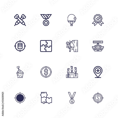 Editable 16 challenge icons for web and mobile