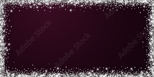 Sparkling silver luxury sparkling confetti. Scatte