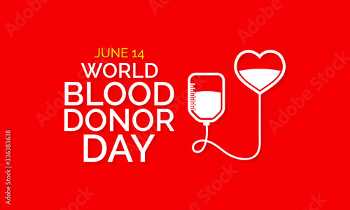 Vector illustration on the theme of World Blood Donor day observed each year on June 14th.