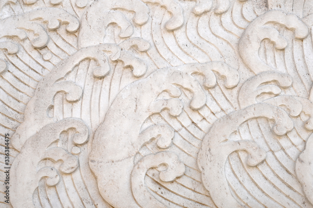 Chinese ancient folk stone relief pattern