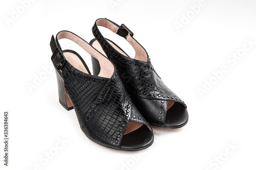 women's footwear on a white background isolated.