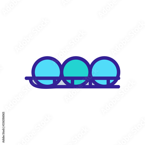 bingo lottery icon vector. bingo lottery sign. color contour symbol illustration