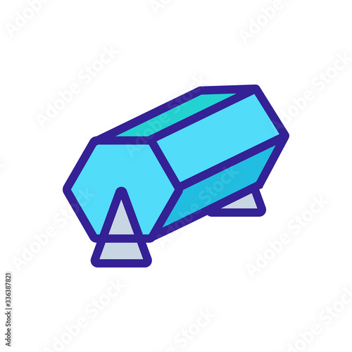 bingo lottery icon vector. bingo lottery sign. color contour symbol illustration