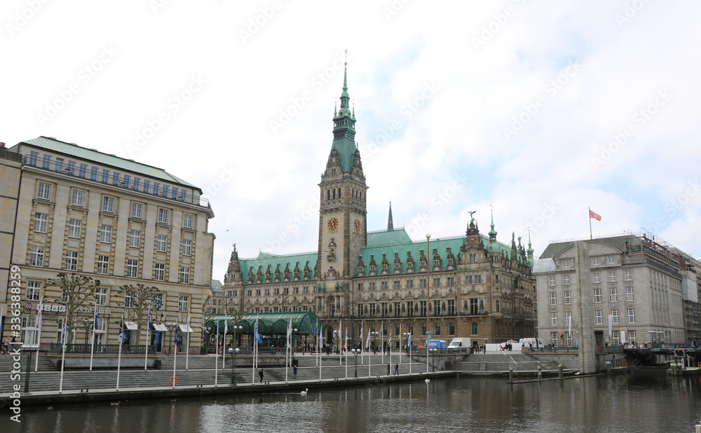 Fototapeta premium Rathaus Hamburg