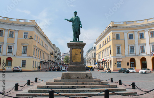 Duke de Richelieu monument in center of Odessa