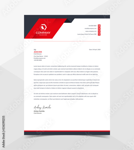 Professional And Modern Corporate Letterhead Template