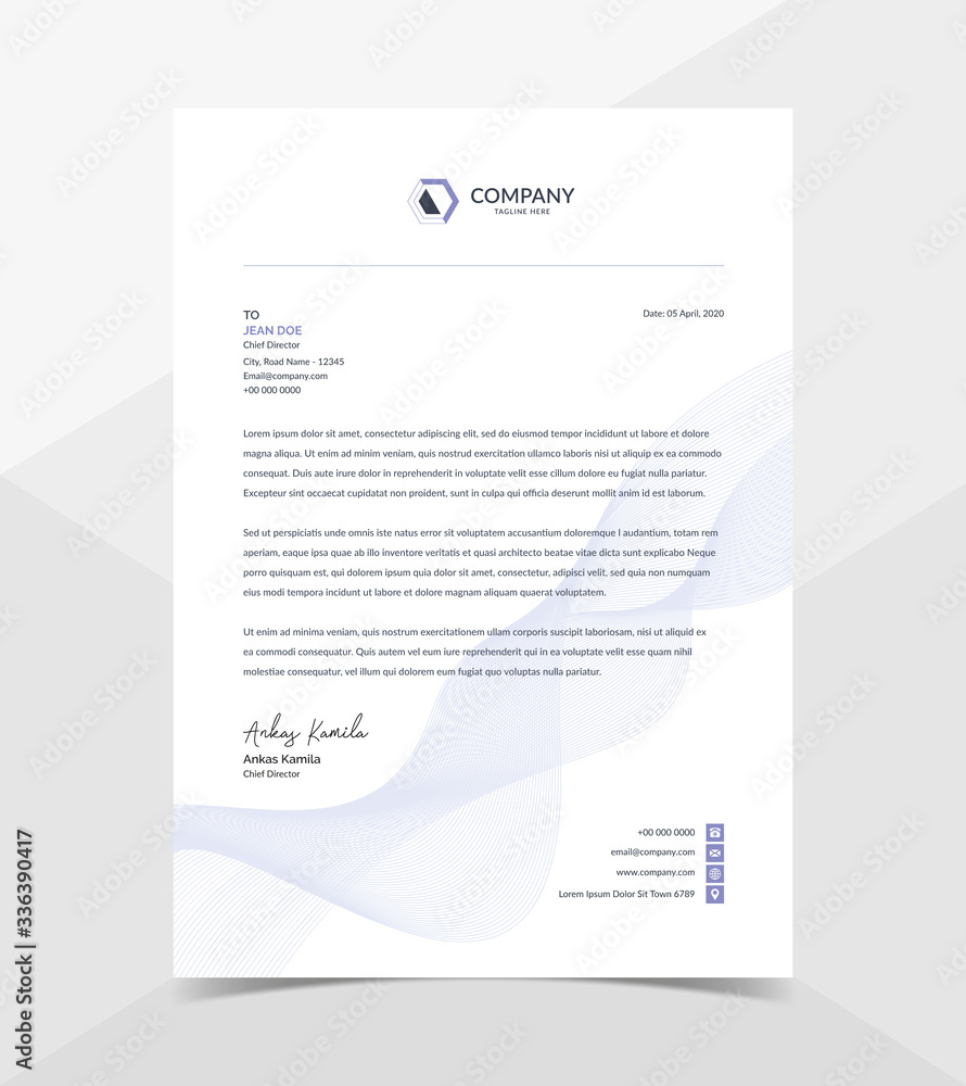 Professional And Modern Corporate Letterhead Template