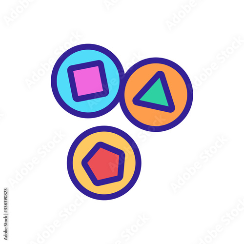 lottery draw icon vector. lottery draw sign. color contour symbol illustration