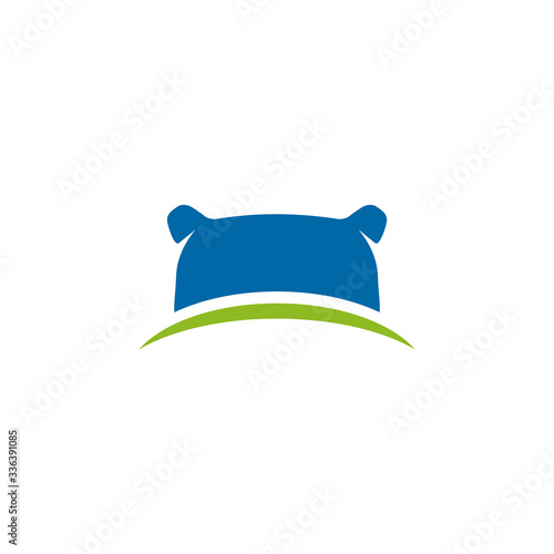 Pillow icon logo design template
