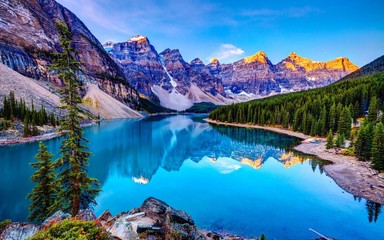 Papier peint photo Canada beautiful lake, mountain, landscape  © Vishal