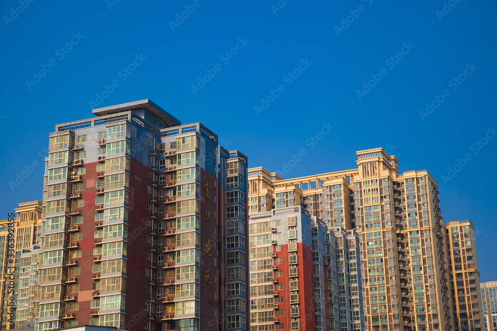 Fototapeta premium Buildings architecture in Zhengzhou, Henan, China