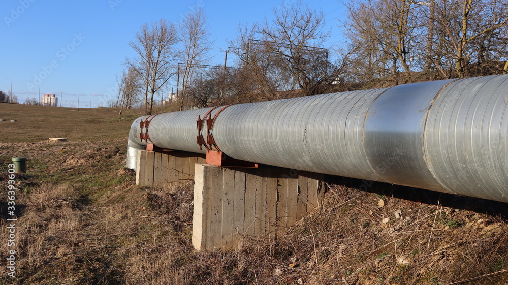 industrial pipes in soil with sewerage water industrial pipes in soil with sewerage water