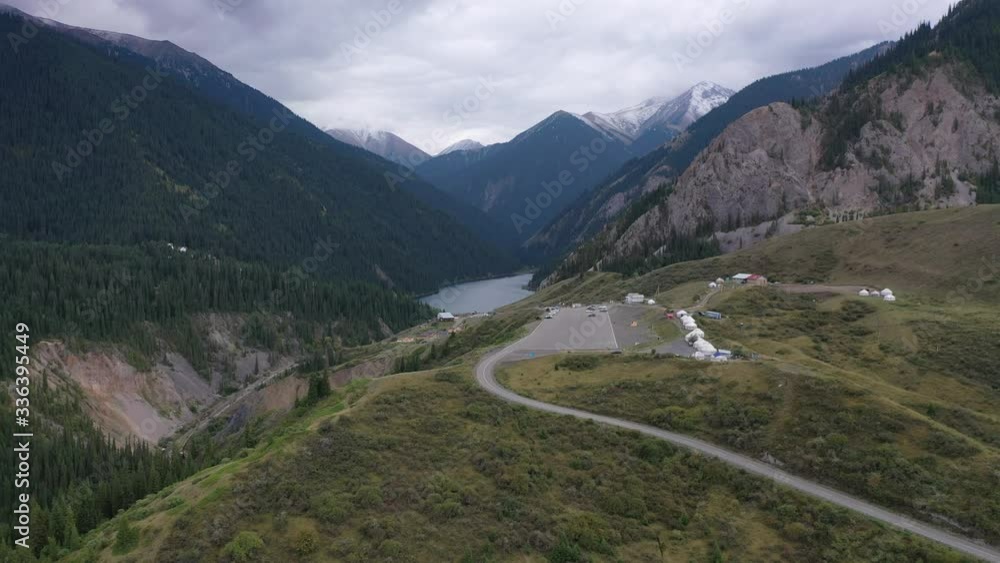 The system of lakes-Kulsayskie in the Kungei-Alatau mountains. The Northern Tien Shan. Kazakhstan. The system of lakes-Kulsayskie in the Kungei-Alatau mountains. The Northern Tien Shan. Kazakhstan.