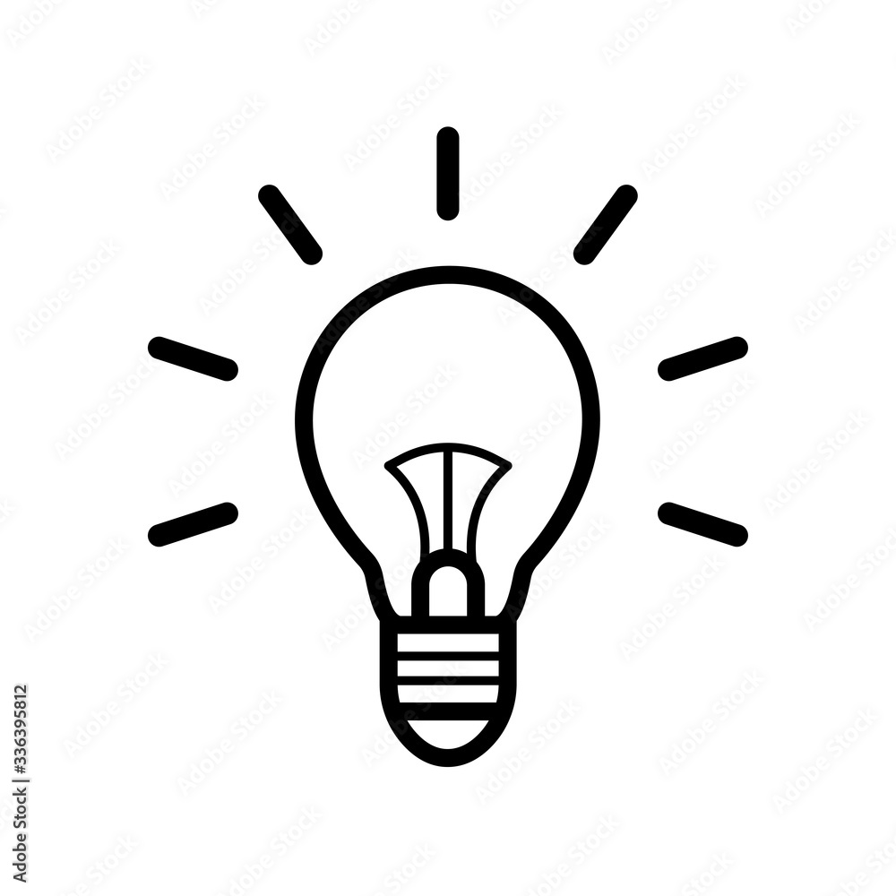 bulb lamp icon design, flat style trendy collection bulb lamp icon design, flat style trendy collection