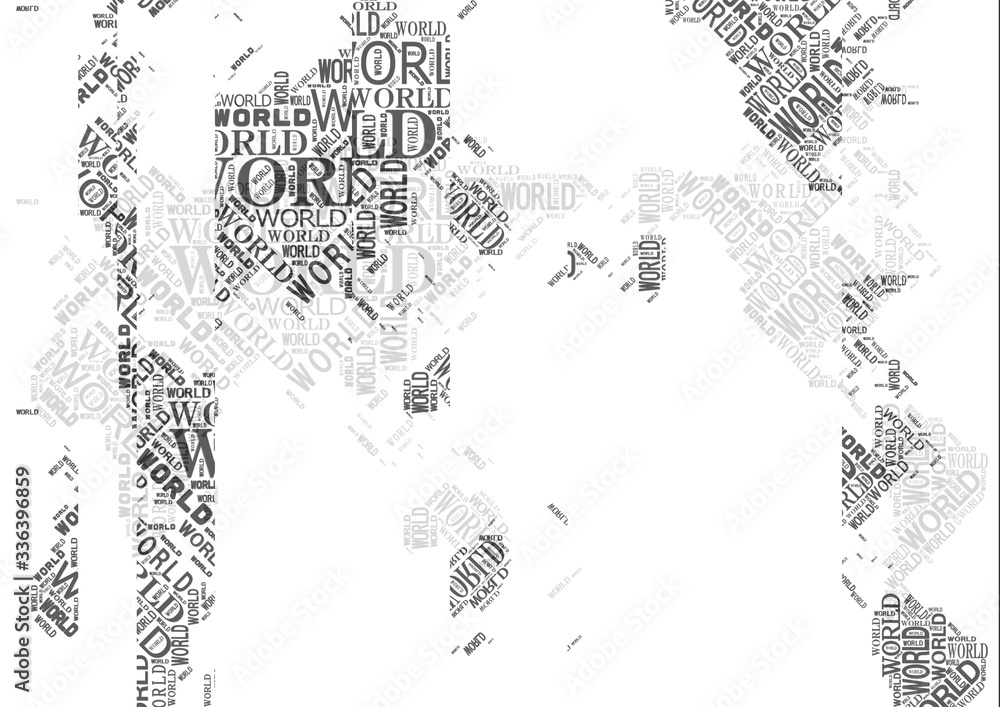 抽象的な世界地図