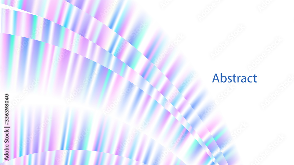 Obraz premium abstract rainbow magic fluid foil line wave and copy space Vector