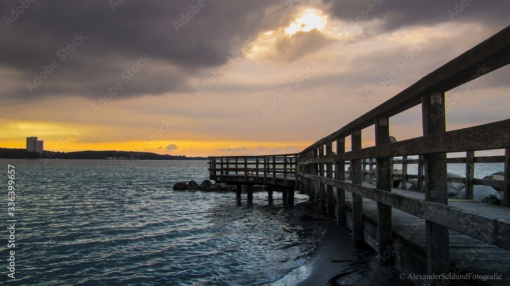 Fototapeta premium Seebrücke Niendorf