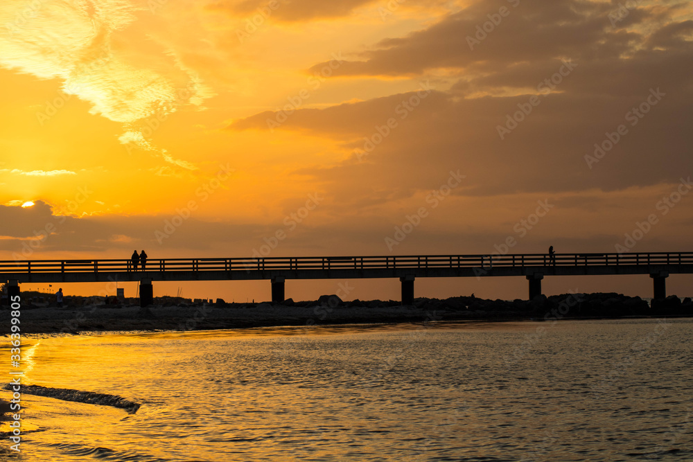 Seebrücke Sonnenuntergang
