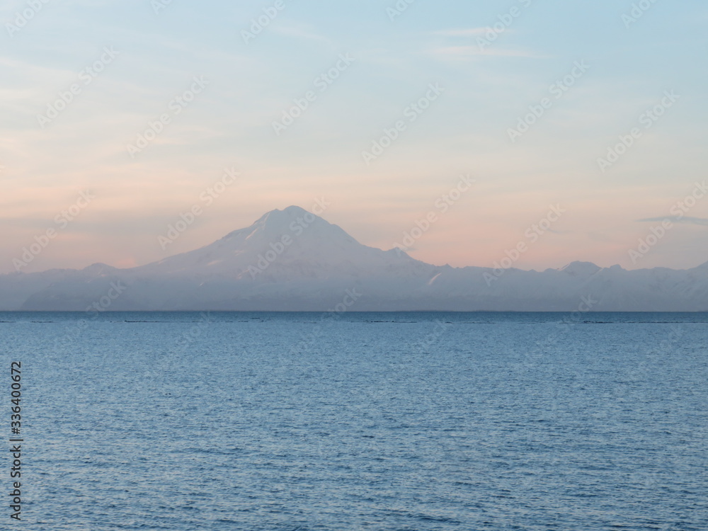 Alaska Mt Redoubt across Cook Inlet