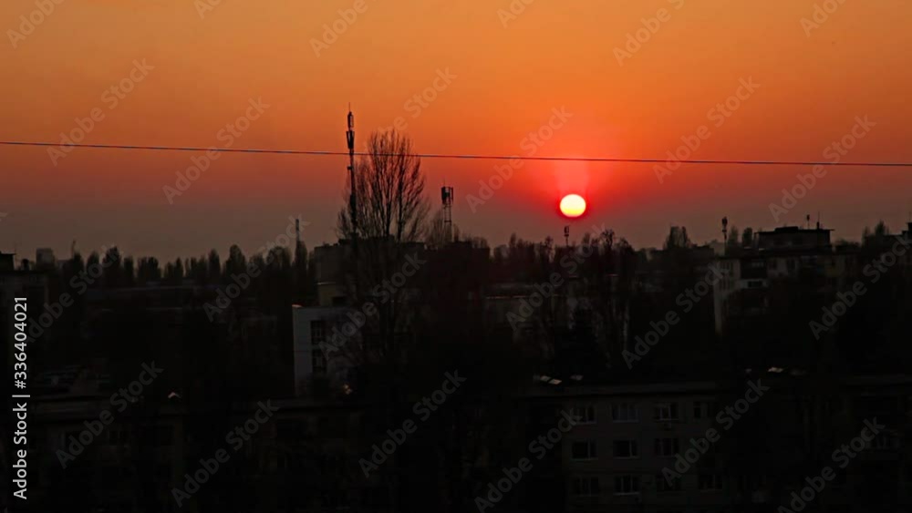 sunset in the city sunset in the city