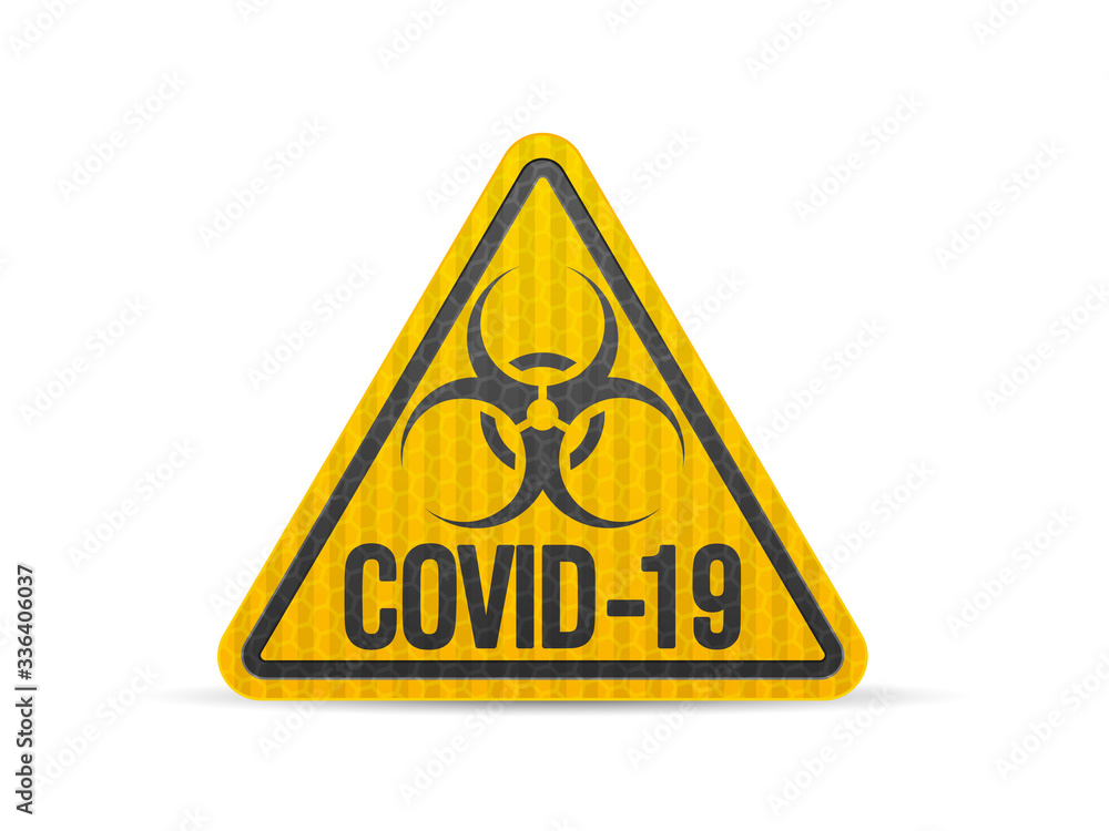 Road sign Covid-19