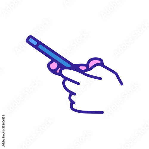 phone message icon vector. phone message sign. color contour symbol illustration