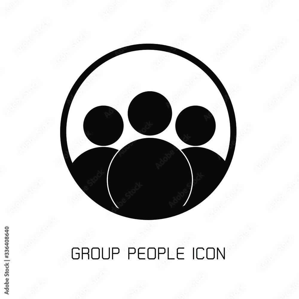 Group people icon persons outline and solid vector illustration group linear pictogram isolated on white background Group people icon persons outline and solid vector illustration group linear pictogram isolated on white background