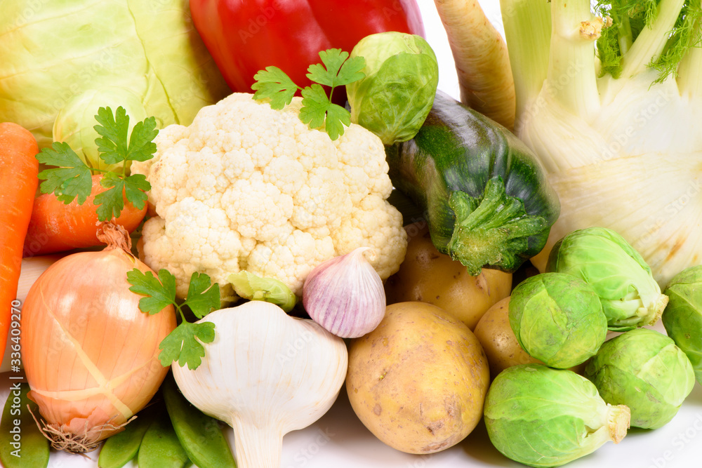 fresh and healthy vegetables from market fresh and healthy vegetables from market