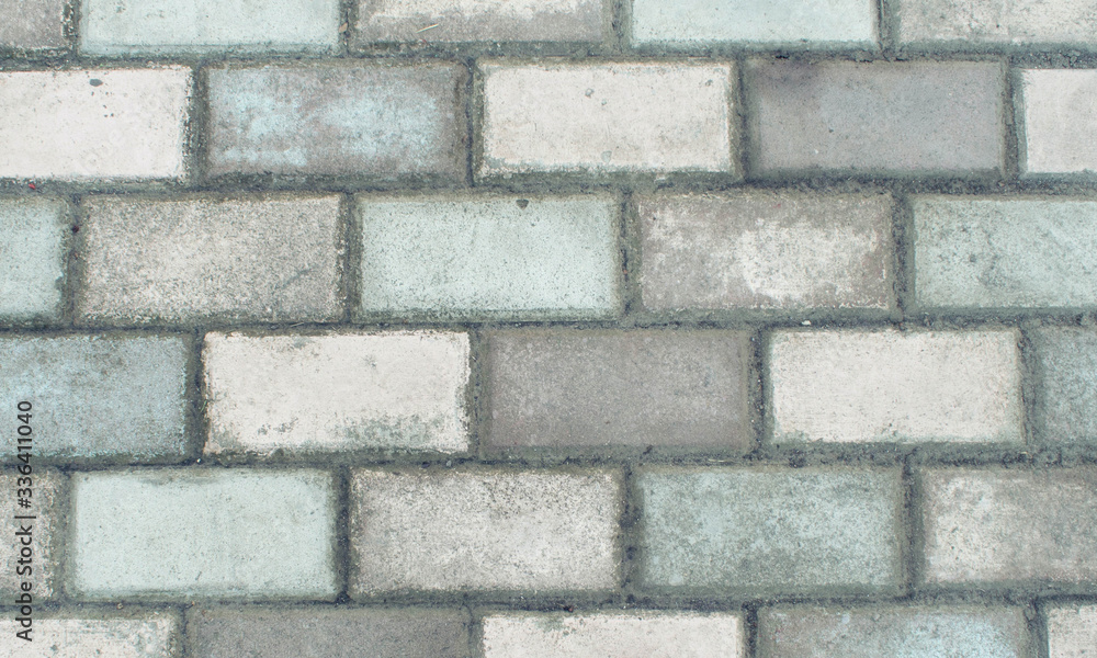 Pattern of grey wall made of concrete bricks Pattern of grey wall made of concrete bricks