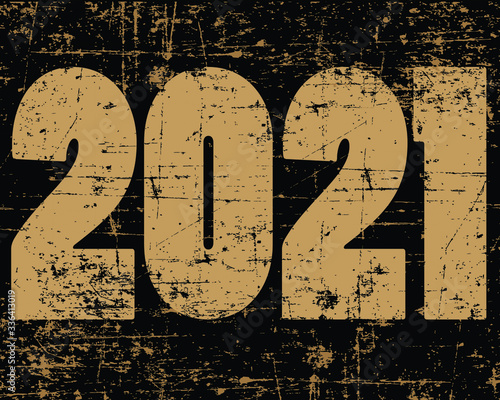 Grunge Paint Roller . Vector brush Stroke . Distressed banner . paintbrush collection . Modern Textured shape . Dry border in Black . Bulge lines,background.2021, happy new year. photo