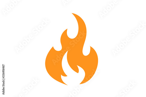 Fire flame icon.Fire flame logo vector illustration design template.