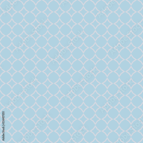 Diamond grid pattern. Vector abstract seamless texture in pastel colors, lilac and blue. Elegant geometric ornament with small rhombuses, mesh, net, lattice, repeat tiles. Simple graphic background
