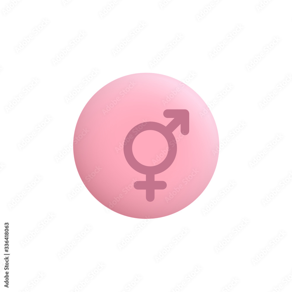 Transgender - Modern App Button Transgender - Modern App Button