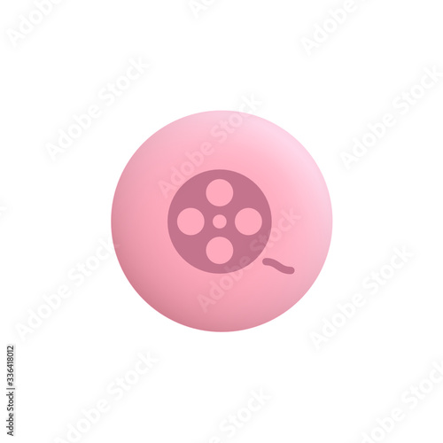 Film Reel -  Modern App Button
