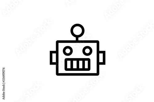 Chat bot vector icon sign symbol