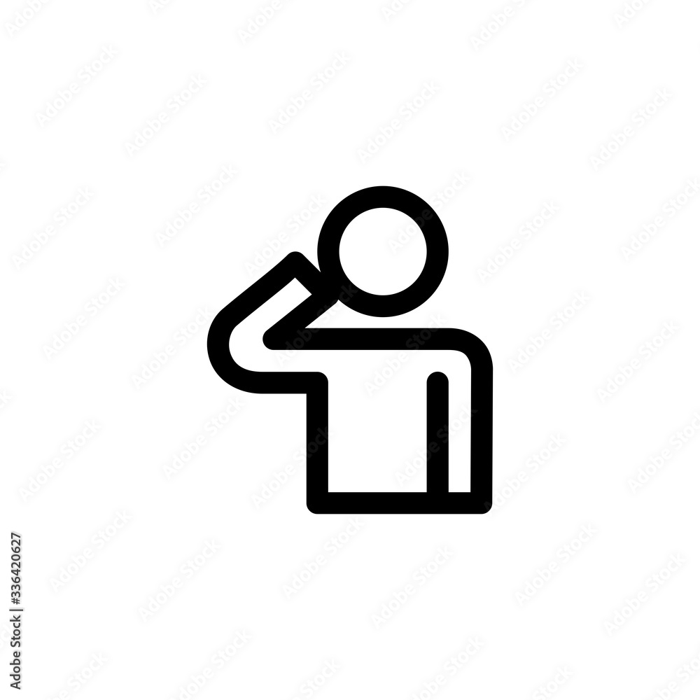 Military Salutes Army Outline Icon Vector Illustration
Military Salutes Army Outline Icon Vector Illustration