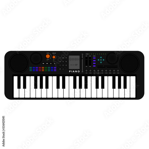 piano keys vector illustration