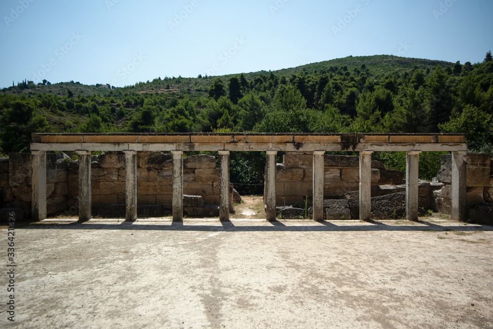 Athens, Greece, August 1, 2015: Archaeological Site of Greece. Athens Greece.