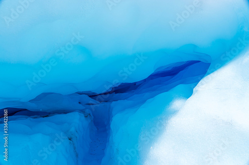 Ice cave on the glacier Perito Moreno in Patagonia