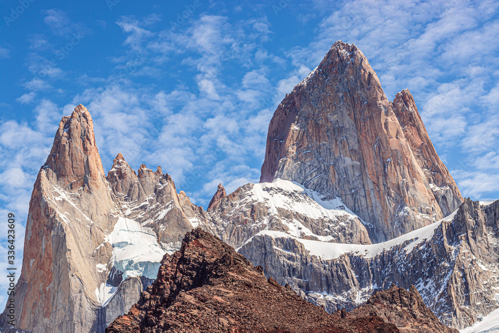 Φωτογραφία Lake at the bottom of the Fitz Roy mount in Argentina (Patagonia)