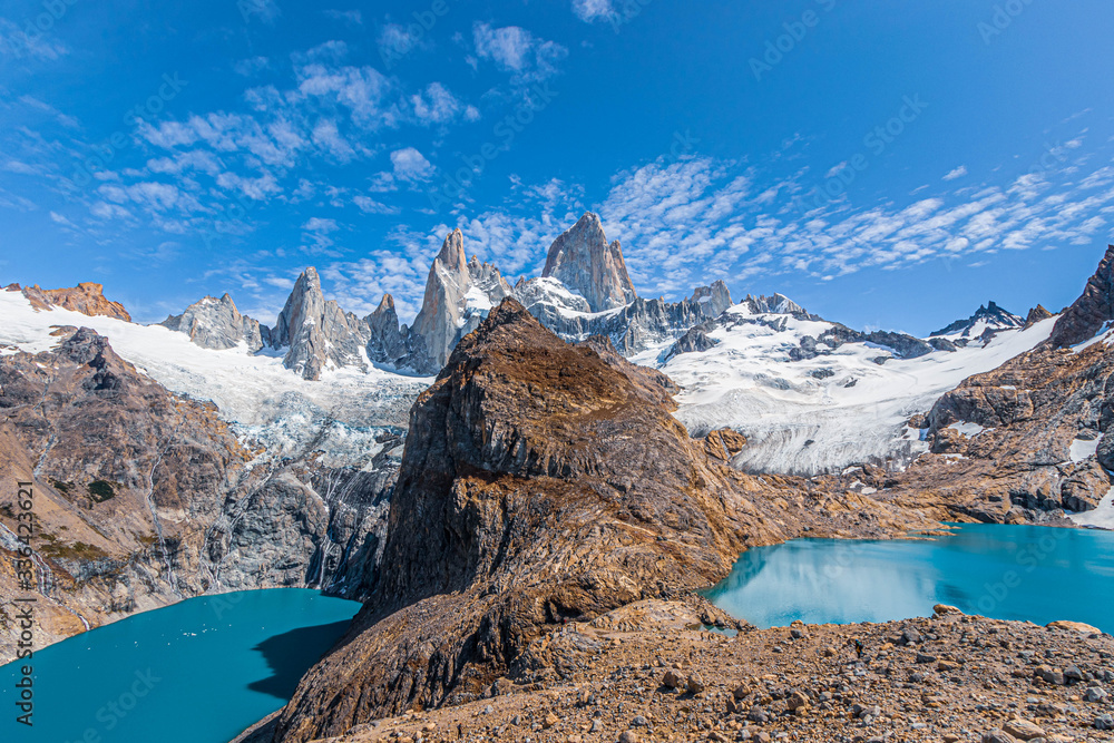 Φωτογραφία Lake at the bottom of the Fitz Roy mount in Argentina (Patagonia)