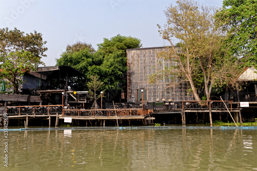 Traditional Thai house by the water