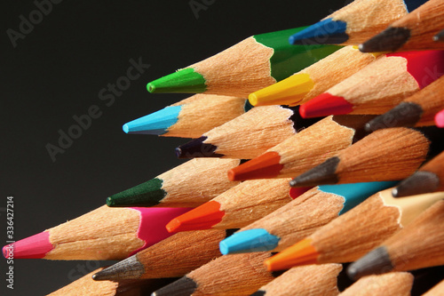 Macro of colored pencil texture