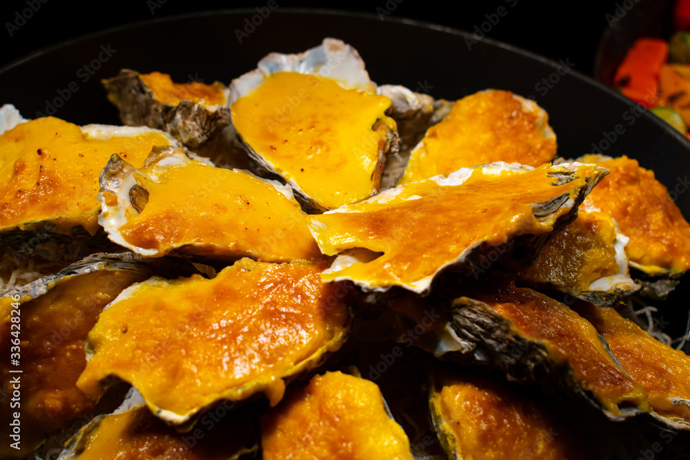 Baked Oysters with Cheese Baked Oysters with Cheese