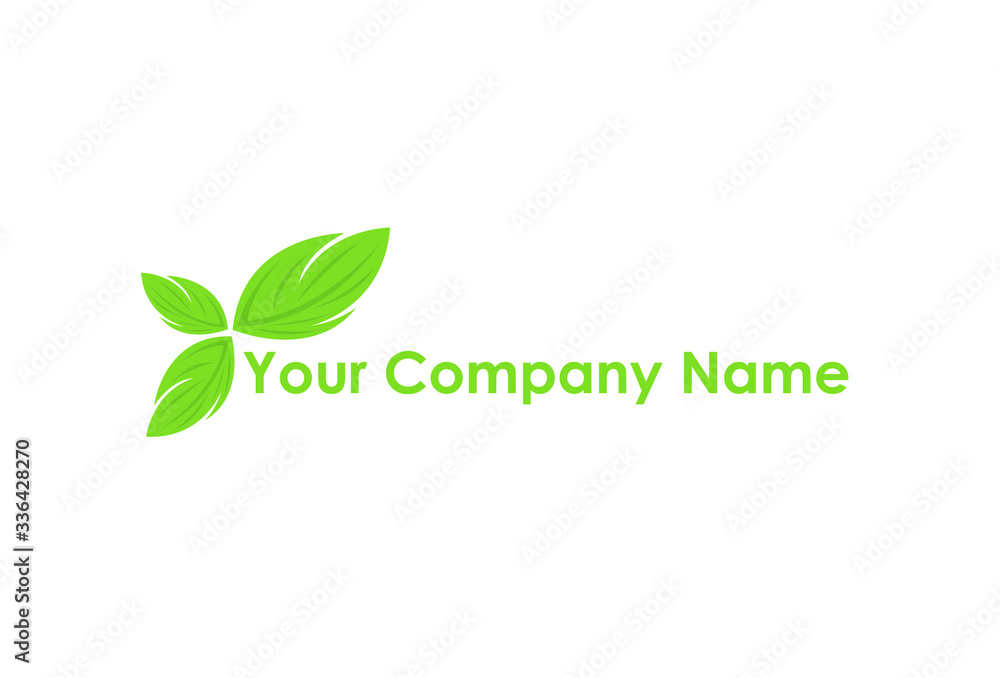 green leaf logo with humanity and futuristic feel can be used for your company logo green leaf logo with humanity and futuristic feel can be used for your company logo