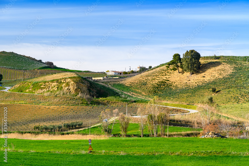spring landscapes in Sicily, Italy