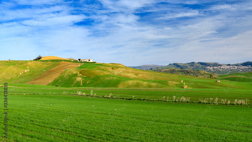 spring landscapes in Sicily, Italy