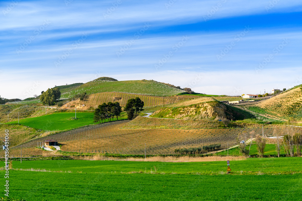 spring landscapes in Sicily, Italy