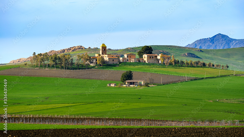 spring landscapes in Sicily, Italy