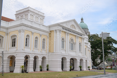 The Arts House at The Old Parliament in Singapore  almost 200 years old building 